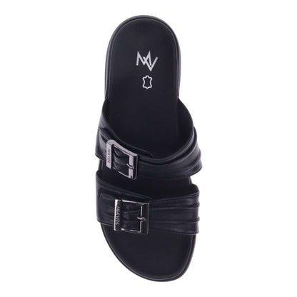 Bowie Slide Sandal - Black/Black