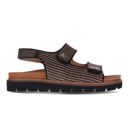 Dakota Sandal - Black Raffia