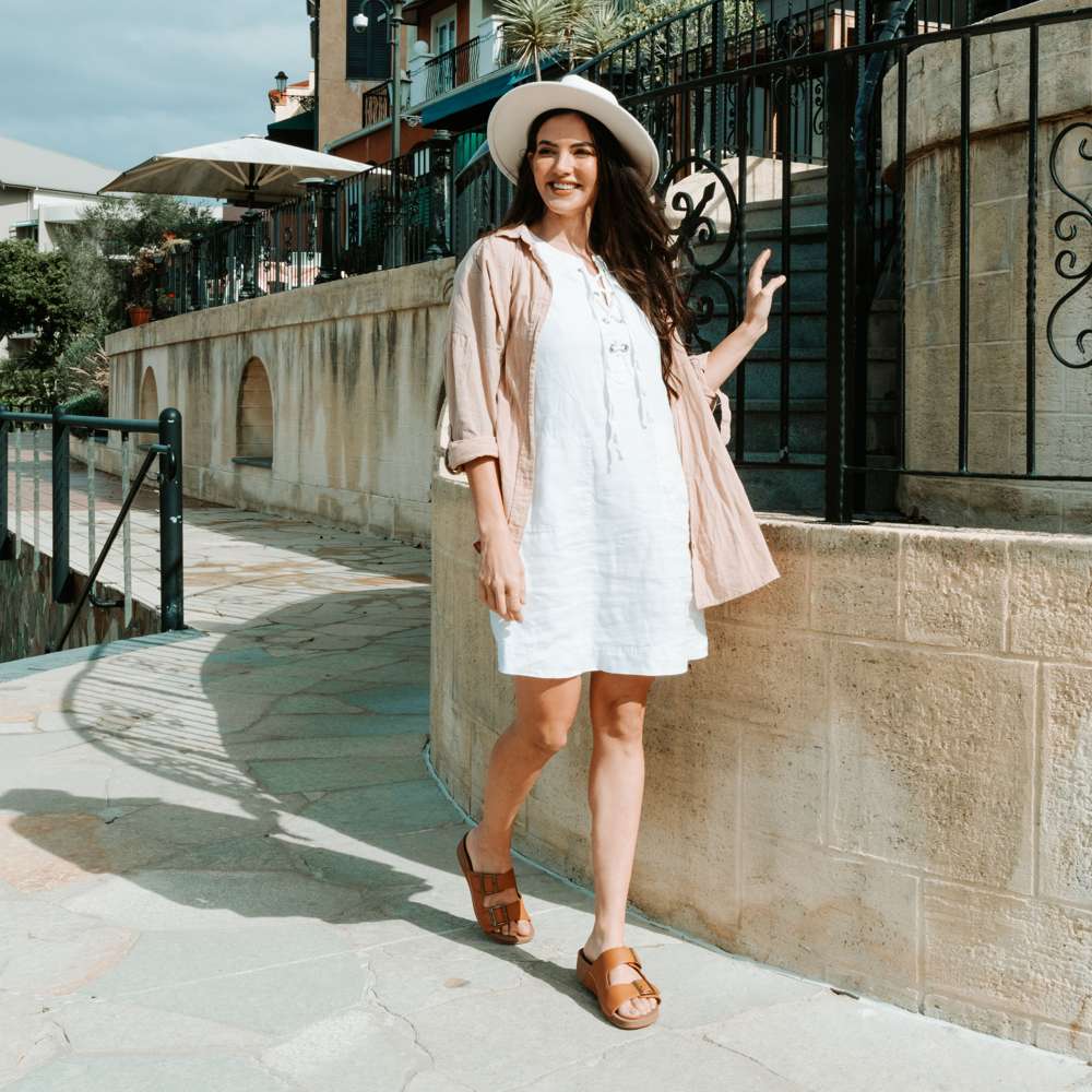 Flynn Slide Sandal - Tan