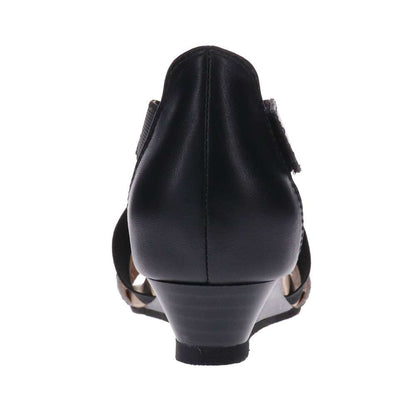 Hydro Wedge Sandal - Black Ocelot