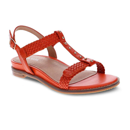 Olympia Adjustable Sandal - Tangerine