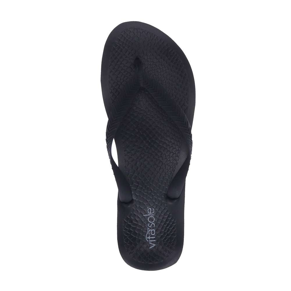 Rome Men's Toe Post Sandal - Black