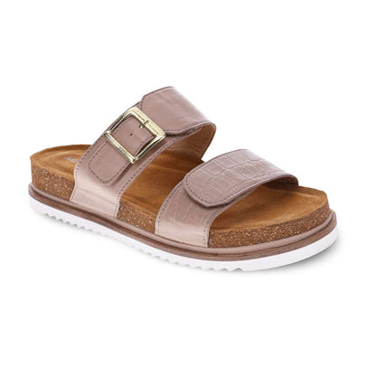 Simone Slide Sandal - Camel Croc