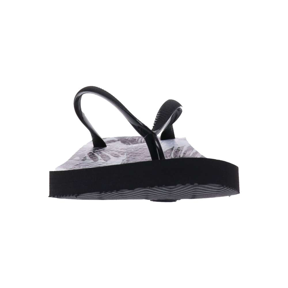 Venice Print Women's Toe Post Sandal - Palm Black