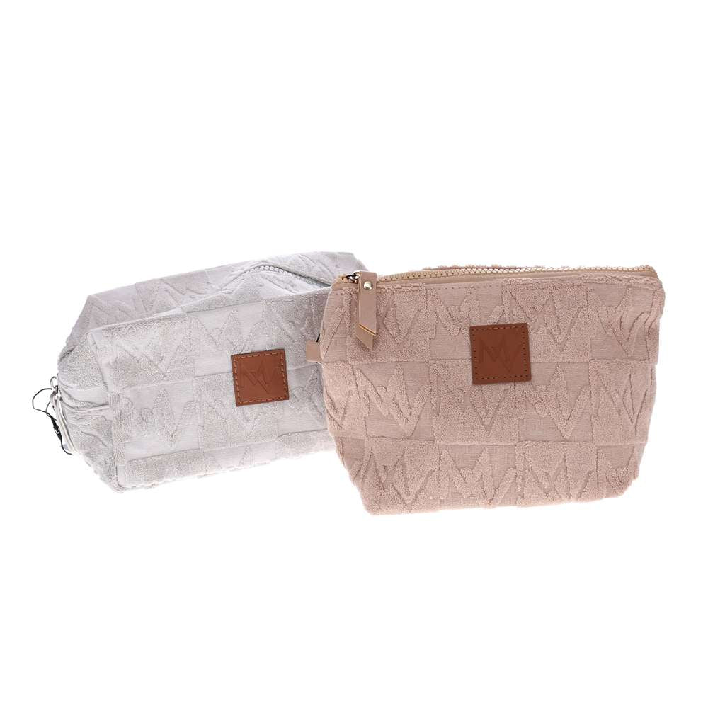 Cosmetic Pouch - Beige/Champagne
