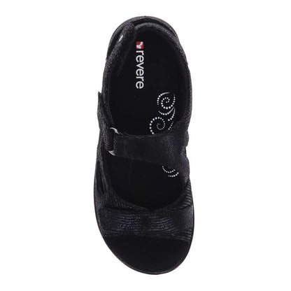 Astoria Sandal - Black Lizard