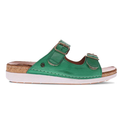 Brighton Slide Sandal - Emerald