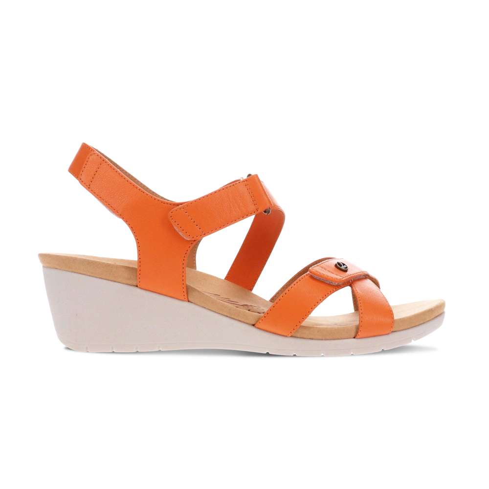 Casablanca Wedge - Rustic Orange