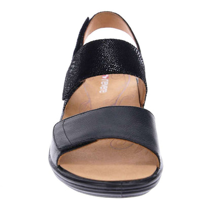 Como Adjustable Sandal - Black Lizard