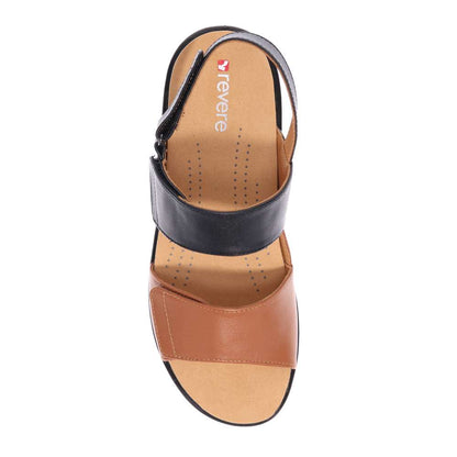 Como Adjustable Sandal - Black/Tan