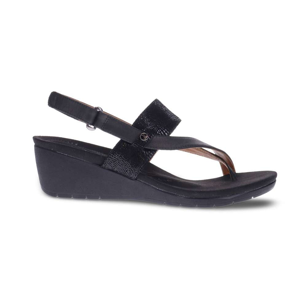 Honolulu Backstrap Wedge - Onyx/Black Lizard