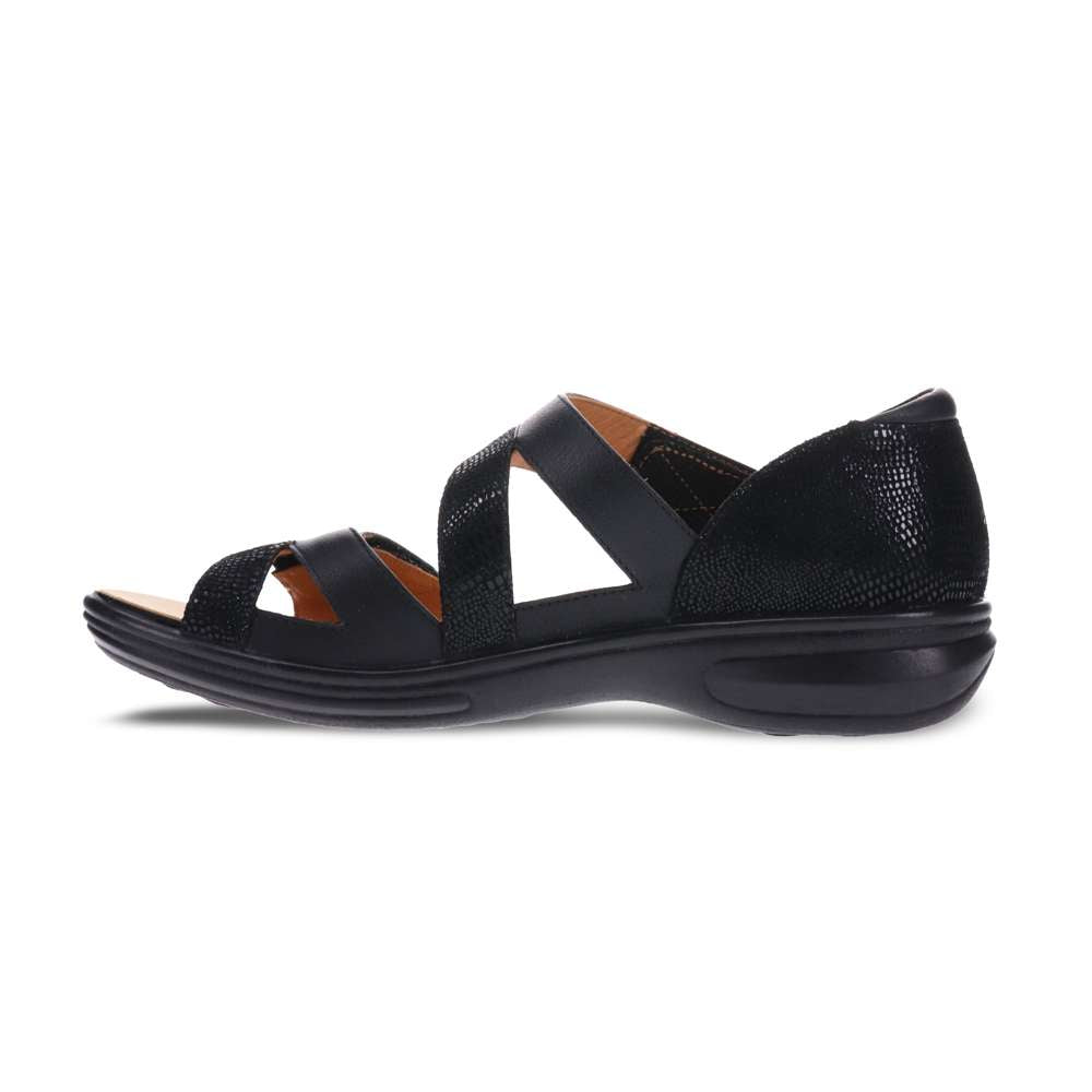 Mauritius Sandal - Black French/Lizard