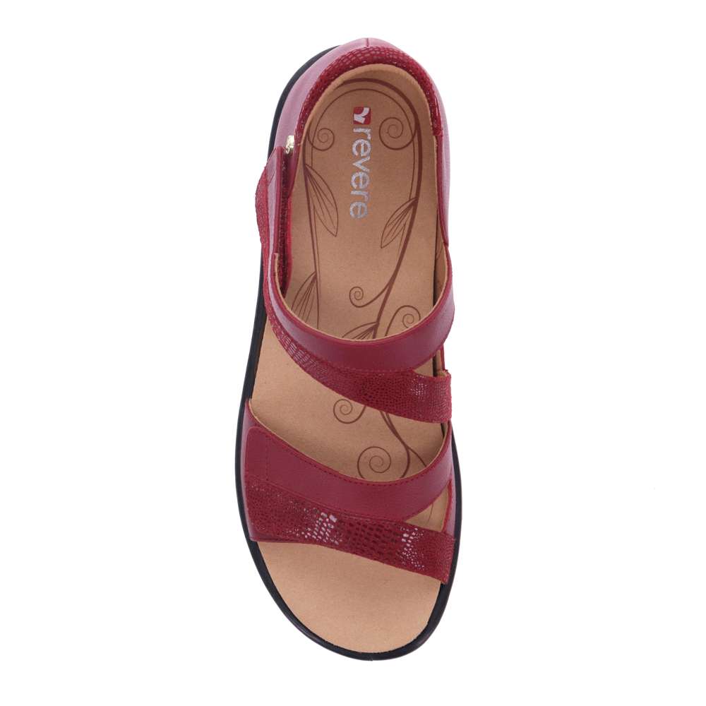 Mauritius Sandal - Cherry French/Lizard