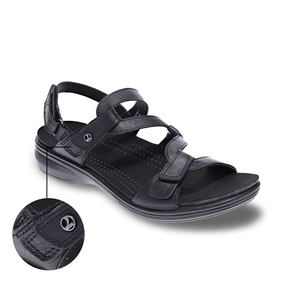 Miami Adjustable Sandal - Black