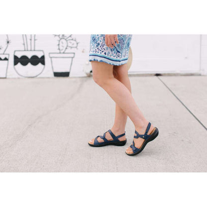 Miami Adjustable Sandal - Blue French