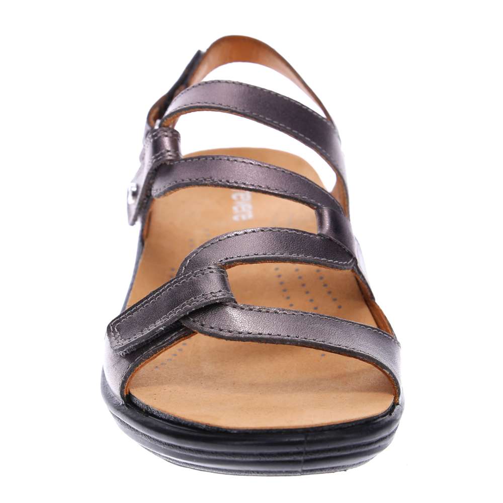 Miami Adjustable Sandal - Gunmetal