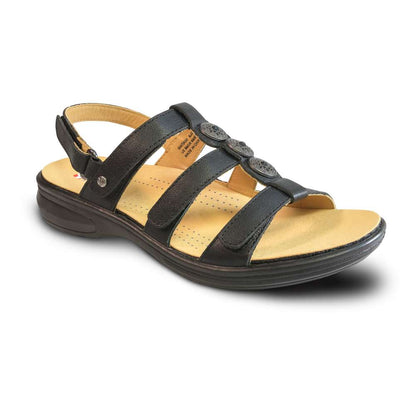 Santiago Back Strap Sandal - Black
