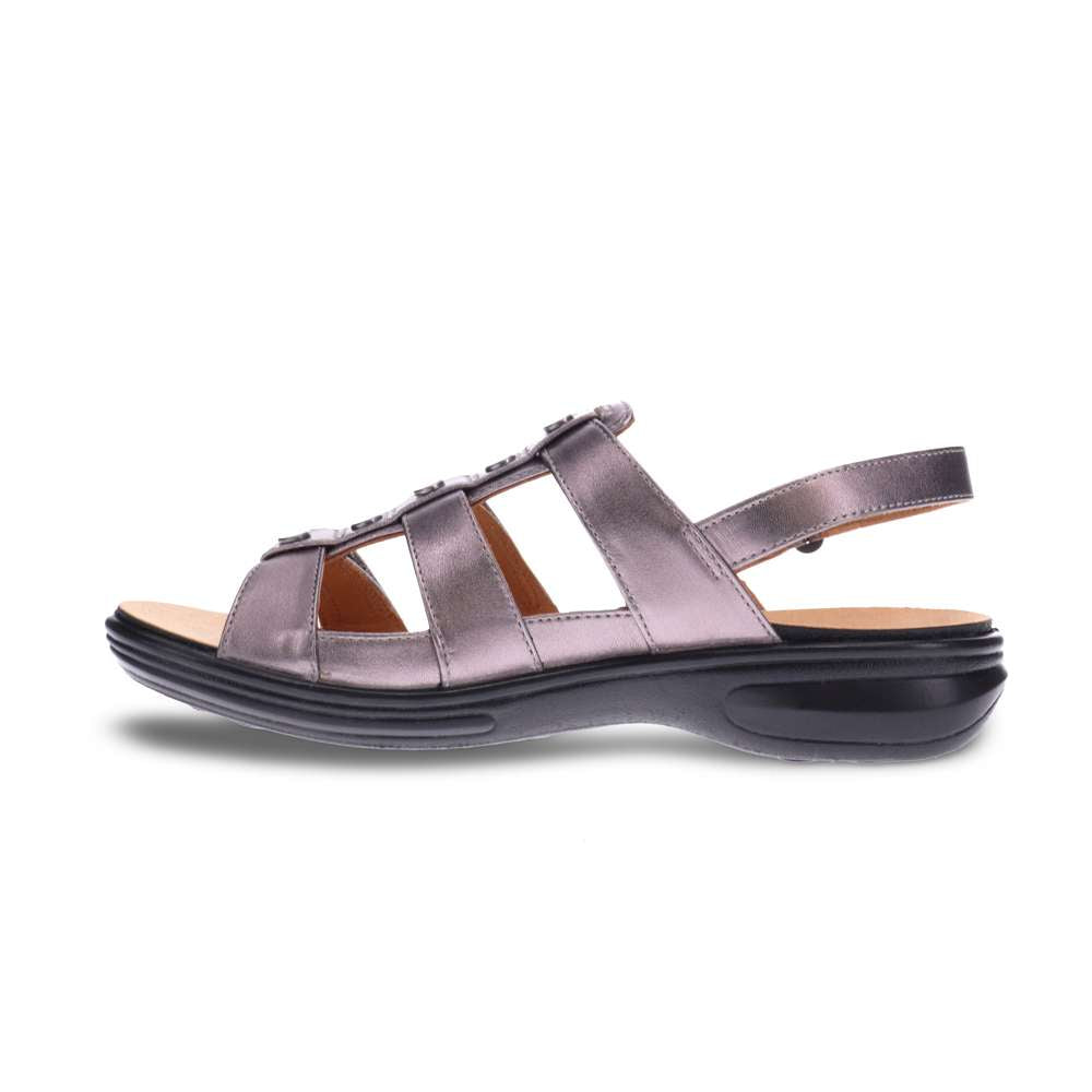Toledo Backstrap Sandal - Gunmetal