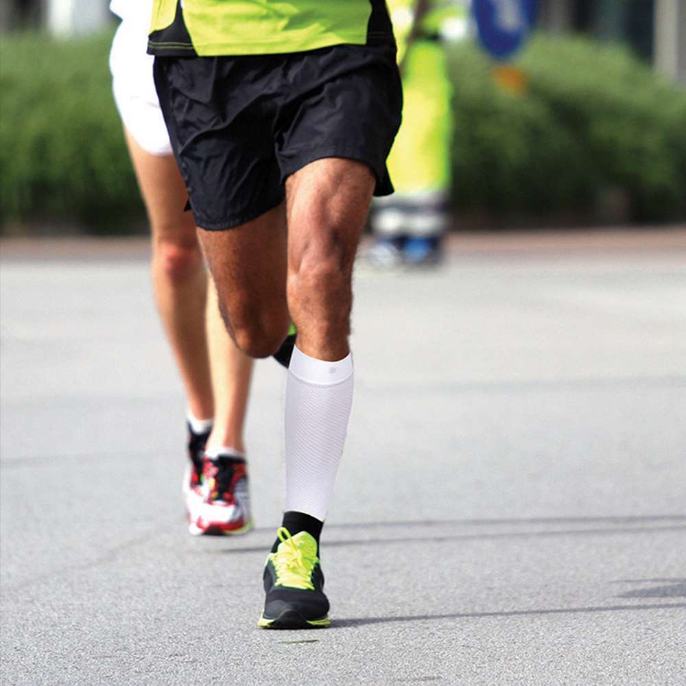 Sports Compression Leg Sleeve (FS6+) - White