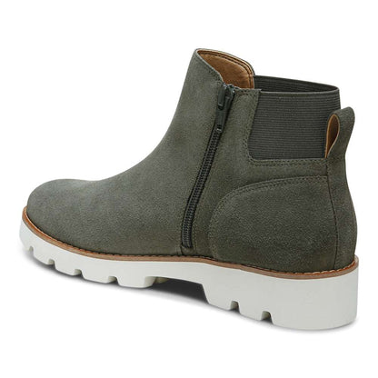 Brionie Chelsea Boot - Olive Suede
