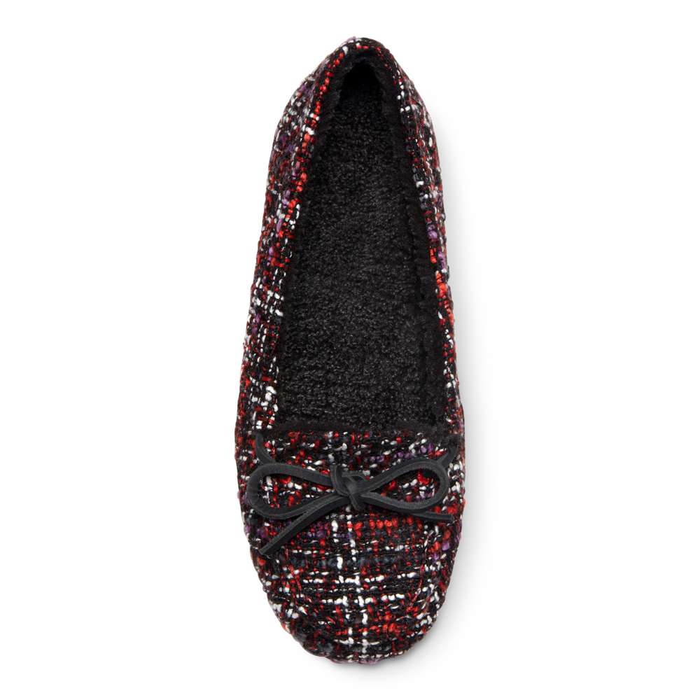 Ida Slipper - Black/Red