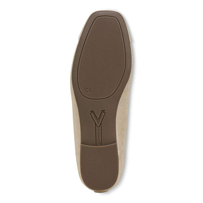 Klara Flat - Gold Leather