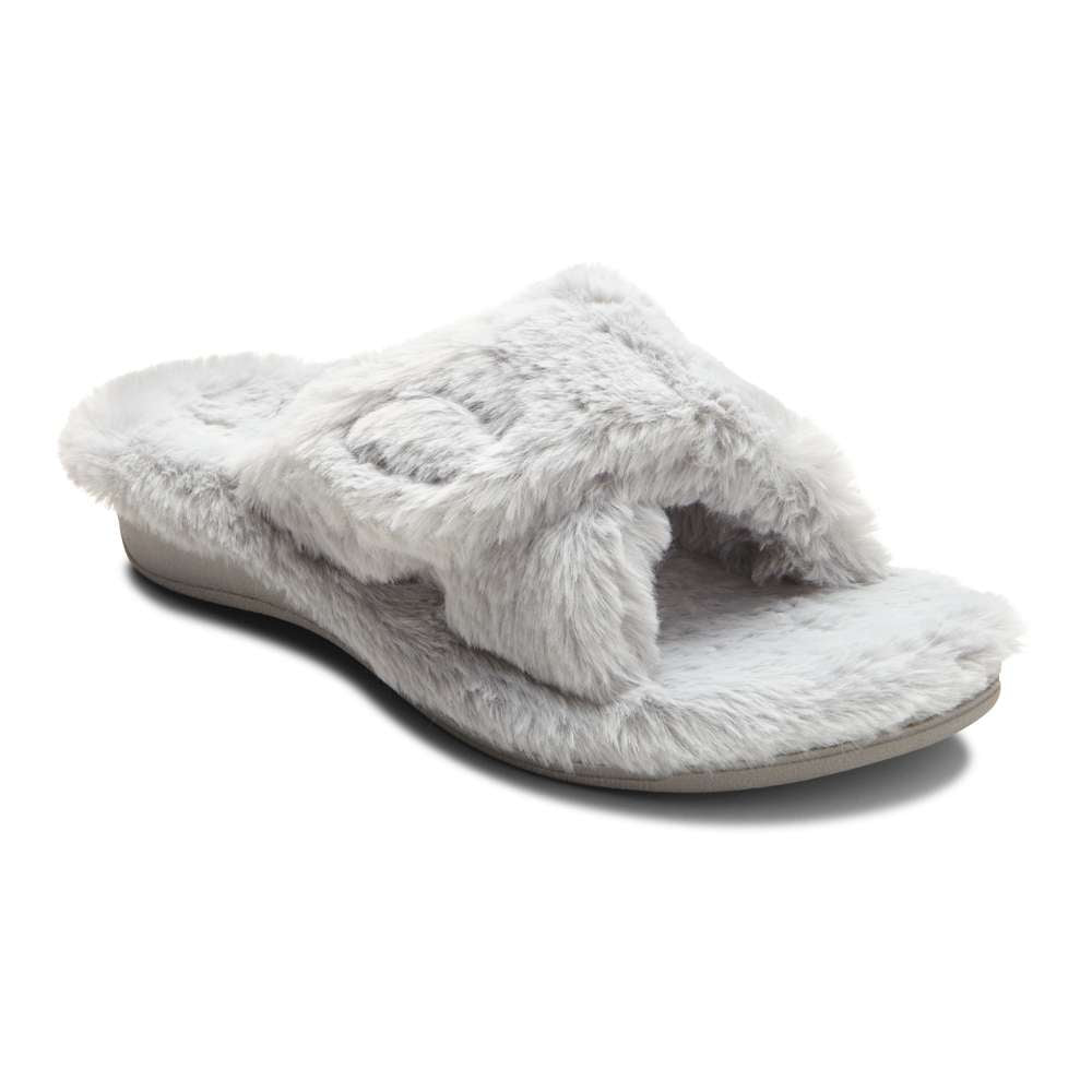 Relax Plush Slipper - Light Grey