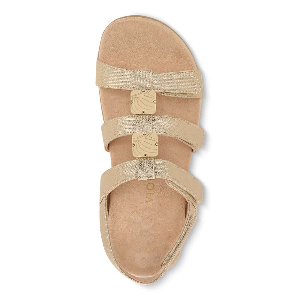 Amber Adjustable Sandal - Gold Metallic