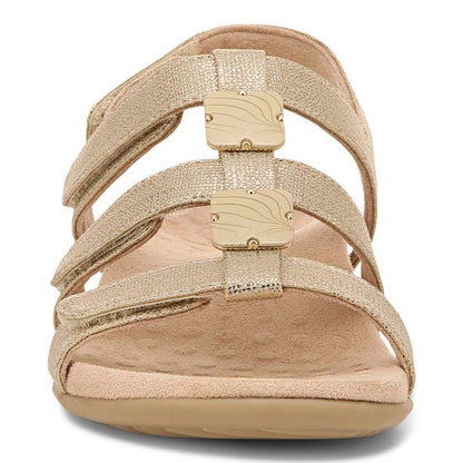 Amber Adjustable Sandal - Gold Metallic