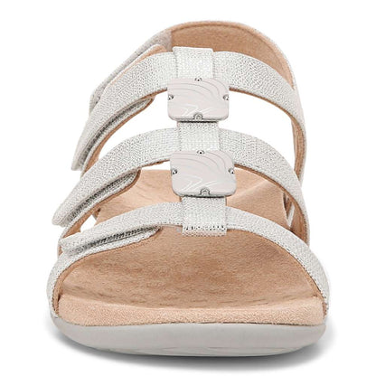 Amber Adjustable Sandal - Silver Metallic