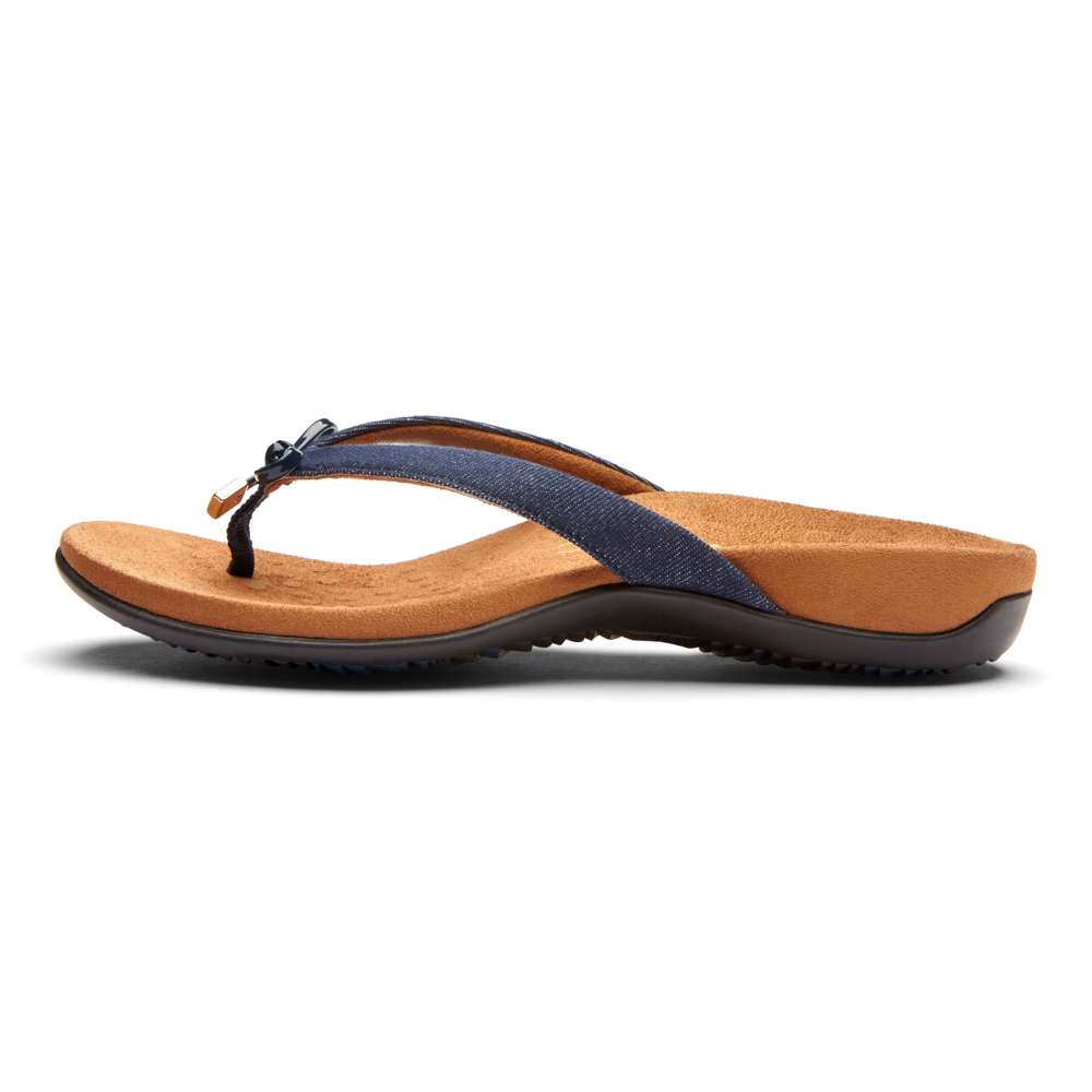 Bella Toe Post Sandal - Denim