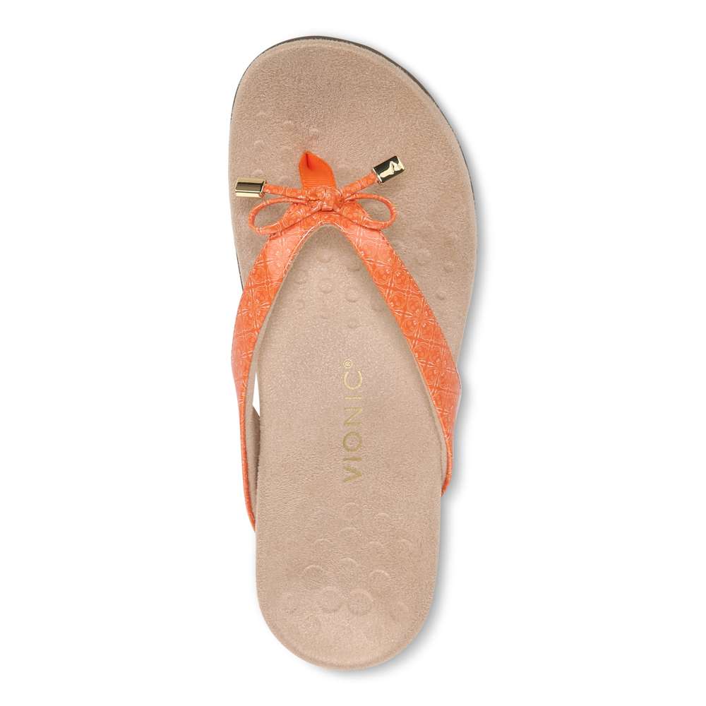 Bella Toe Post Sandal - Marmalade Tile