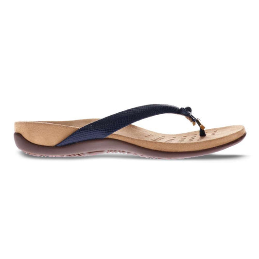 Bella Toe Post Sandal - Navy Lizard