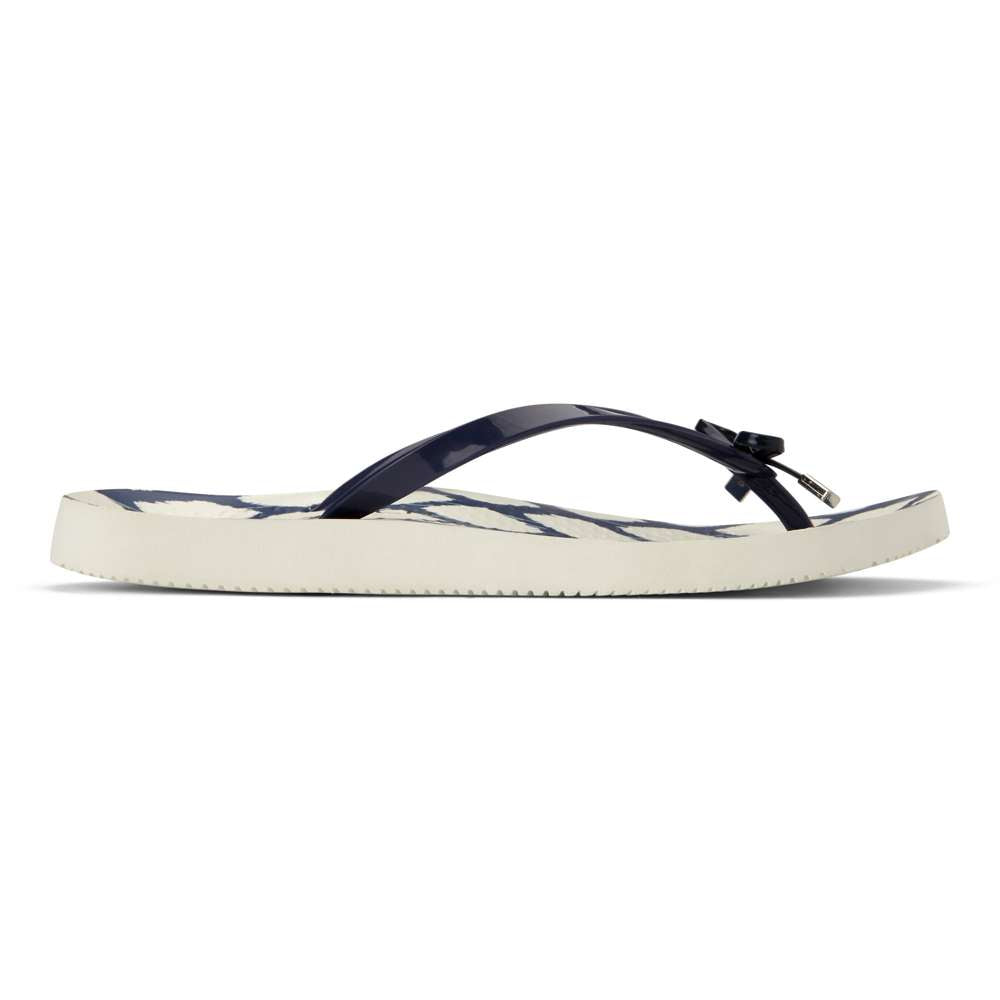 Bells Toe Post Sandal - White/Navy