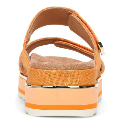 Brandie Flatform Slide Sandal - Marmalade Metallic