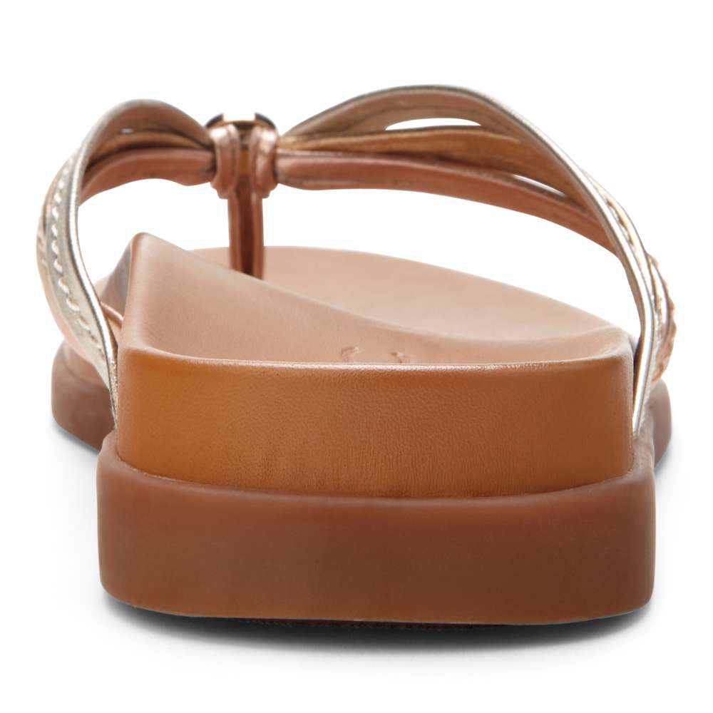 Catalina Toe Post Sandal - Mixed Metallic