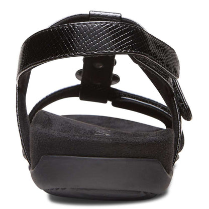 Farra Adjustable Sandal - Black Lizard