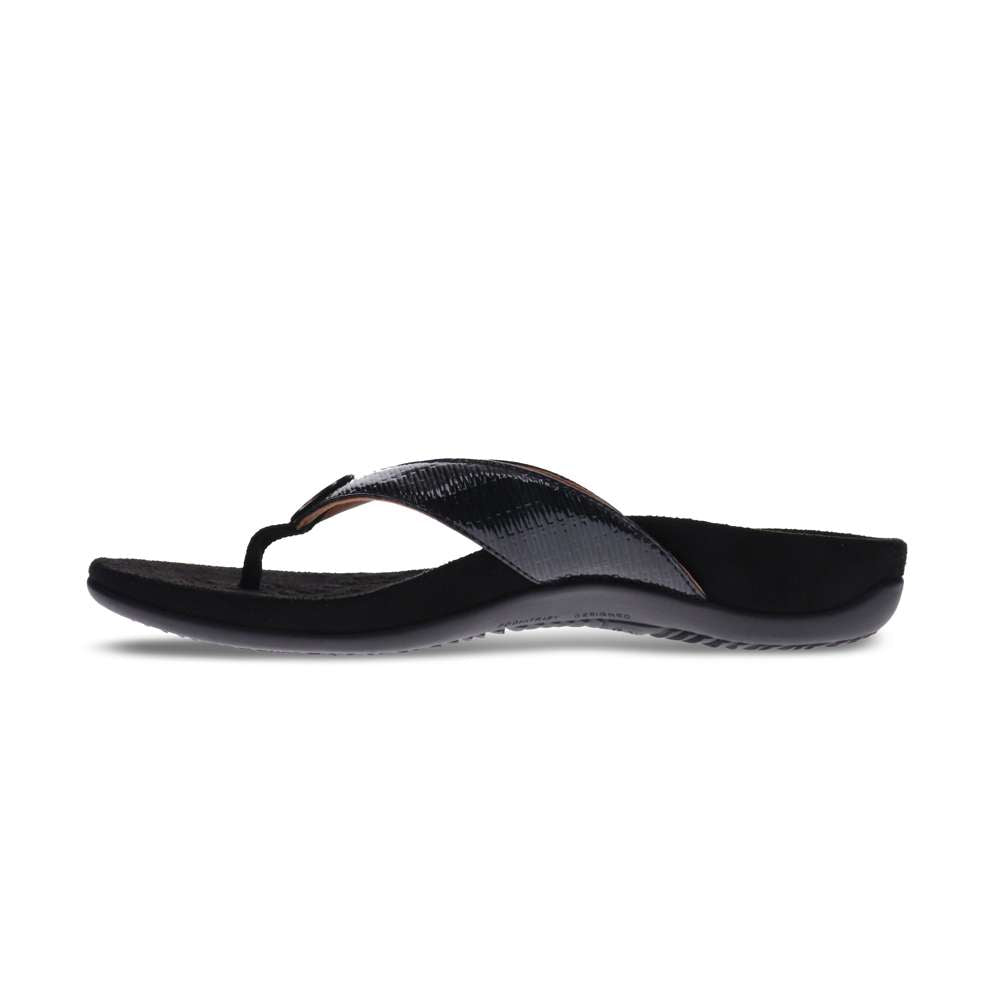Hilda Toe Post Sandal - Black