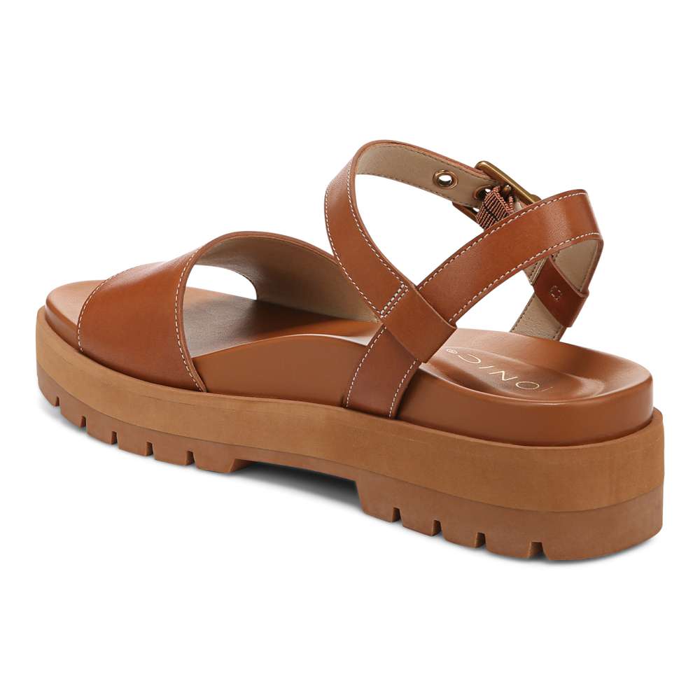 Jamie Flatform Lug Sandal - Tan