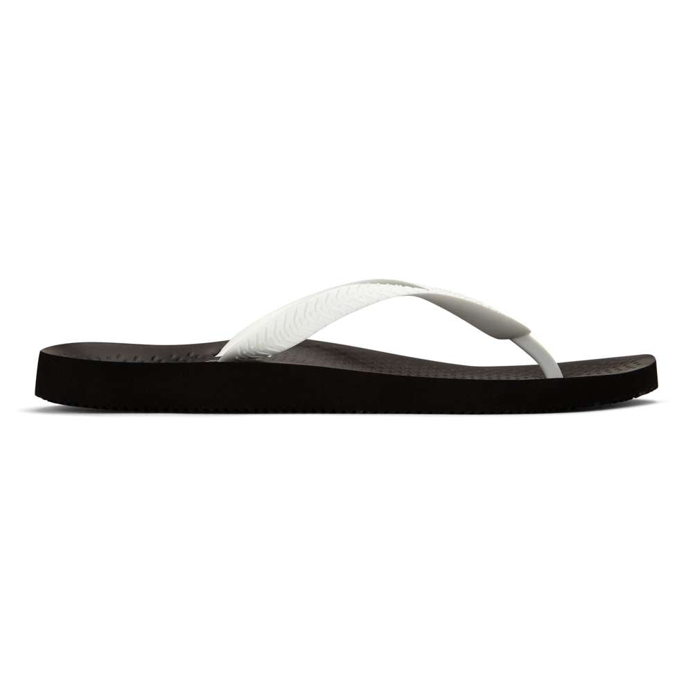 Beach Manly Toe Post Sandal - Black/White