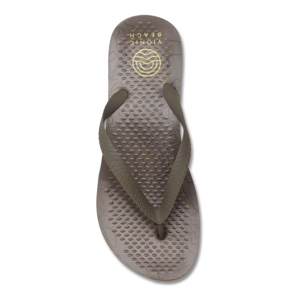 Beach Manly Toe Post Sandal - Greige