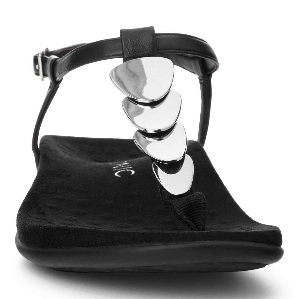 Miami T-Strap Sandal - Black