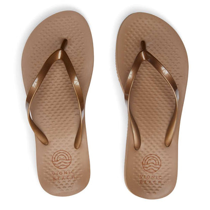 Noosa Solid Toe Post Sandal - Bronze