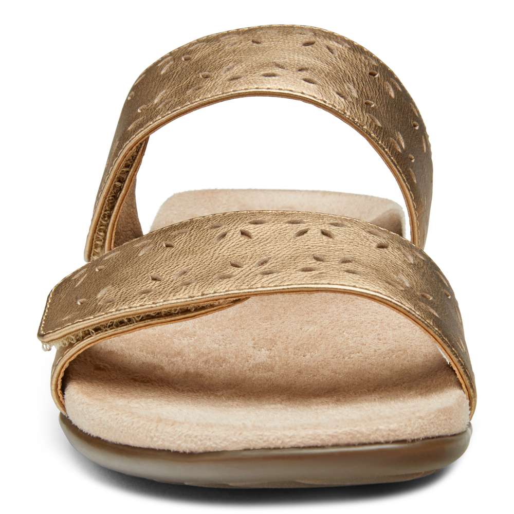 Randi Slide Sandal - Gold