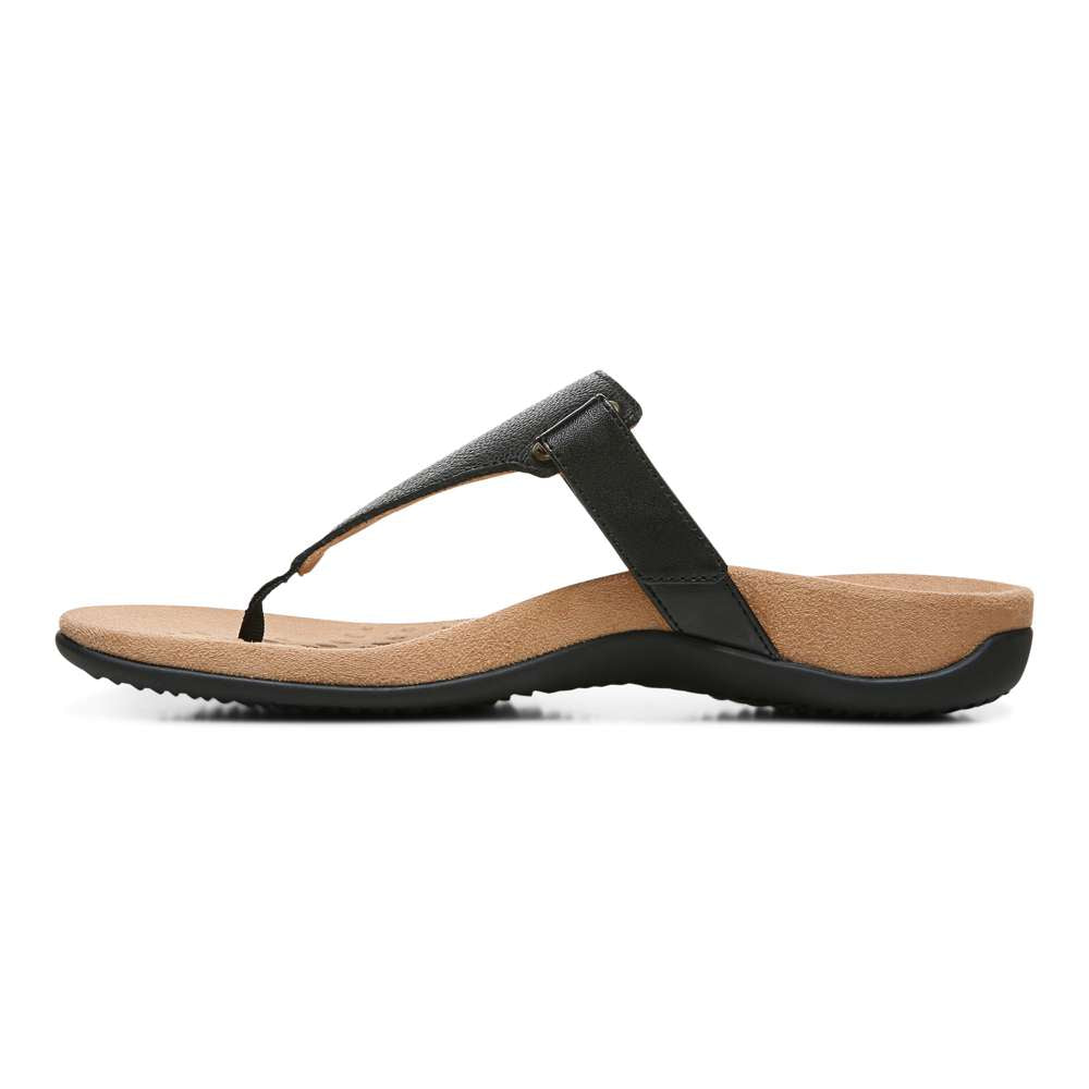 Wanda T-Strap Sandal - Black