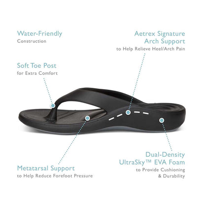 Maui Women's Toe Post Sandal - Metallic Ombre