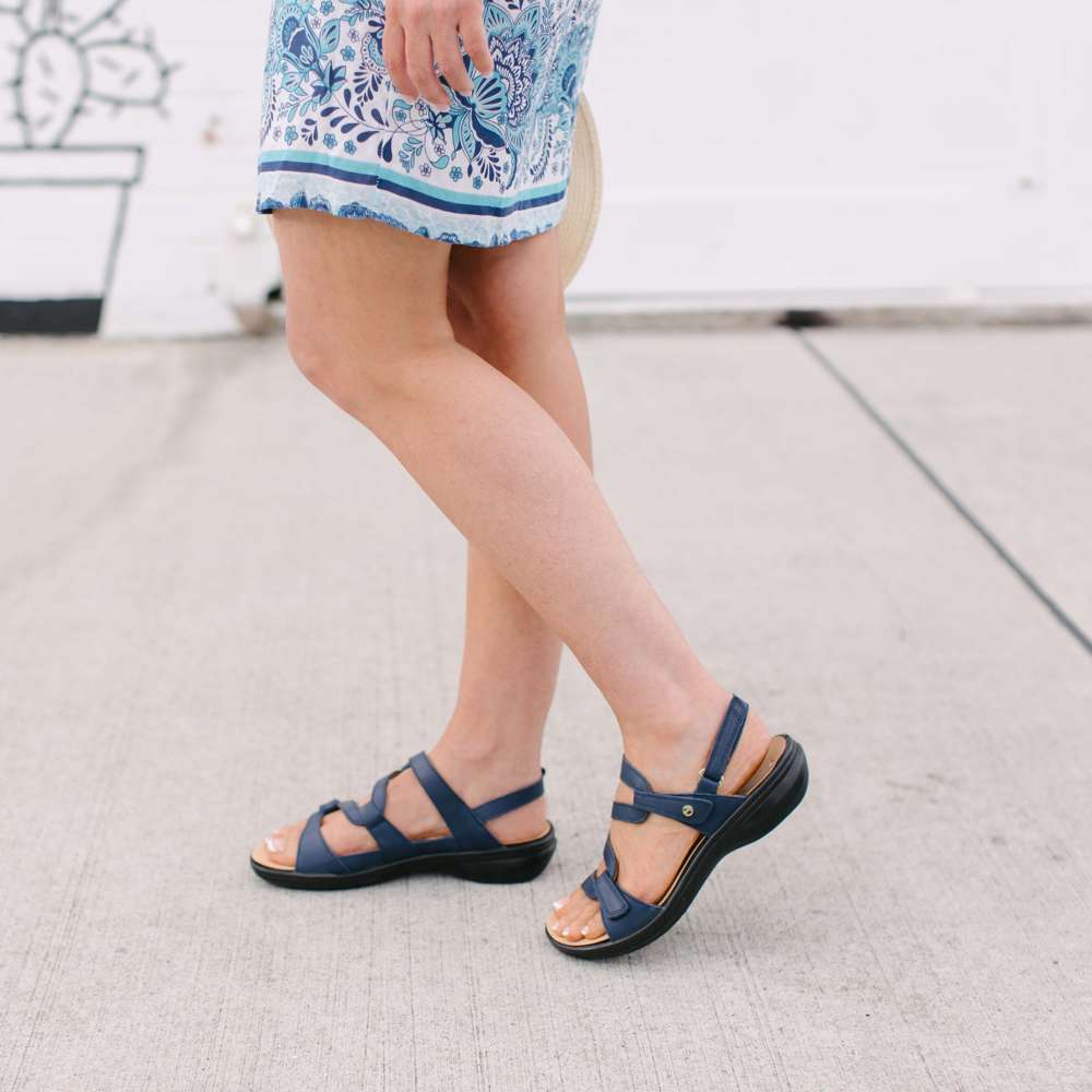 Miami Adjustable Sandal - Blue French