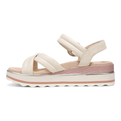 Reyna Flatform Sandal - Cream